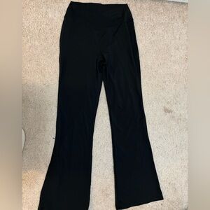 Black flare leggings